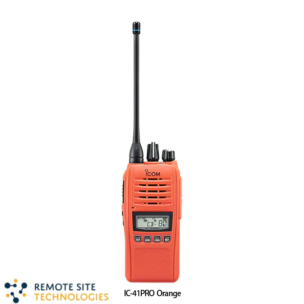 ICOM IC-41PRO UHF CB Radio Orange Waterproof Handheld